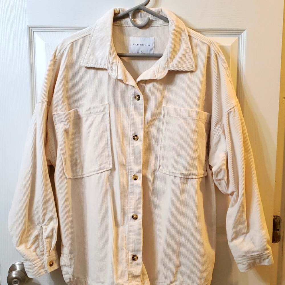 Celebrity Pink Beige Utility Jacket Size L